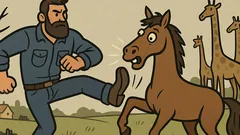 Vtip: Chuck Norris jednou kopl koně