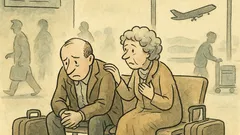 Vtip: V letištní hale sedí smutný chlap