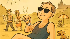 Vtip: Venku je tak horko, že griluju