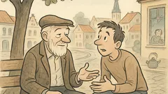 Vtip: Jeden muž říká moudrému dědovi…