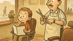 Vtip: Vstoupí pán s klukem do holičství…