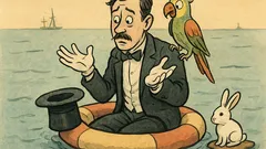 Vtip: Na lodi kouzelník a papoušek…