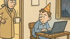 Vtip: 1. ledna se máma ptá…