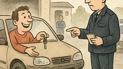 Vtip: Policie zastaví auto a…